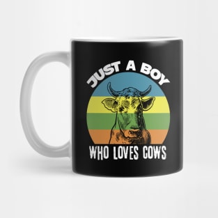 Just A Boy Who Loves Cows Mug